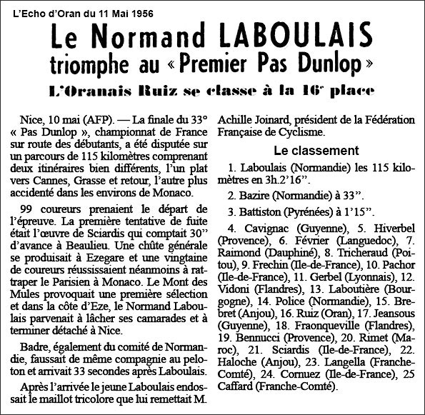 08/04 Premier Pas Dunlop François RUIZ (CSM)